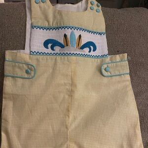 Lil cactus smocked outfit sz 18/24 mths